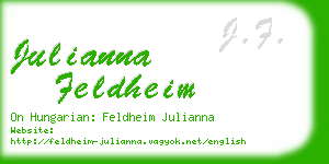 julianna feldheim business card